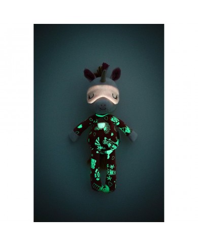 Peluche amie de la nuit Lena la licorne Peluche amie de la nuit Lena la licorne