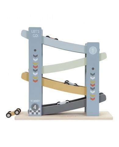 Rampe de course voiture bleu