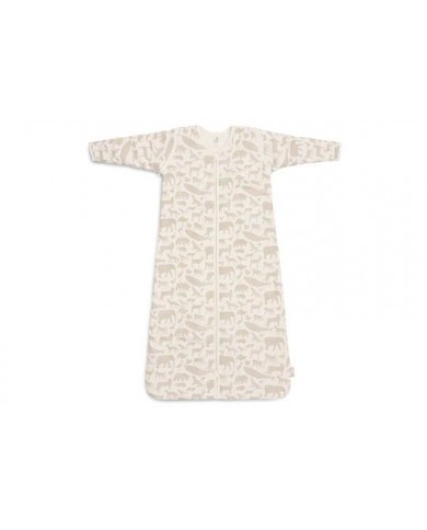 Gigoteuse avec Manches Amovible 70cm Animals - Nougat