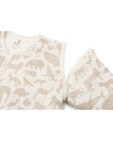 Gigoteuse avec Manches Amovible 70cm Animals - Nougat