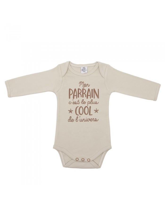 Body manches longues "Parrain" sable