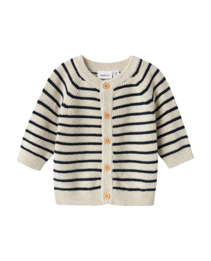 Cardigan Nbmmast - Peyote melange Cardigan Nbmmast - Peyote melange