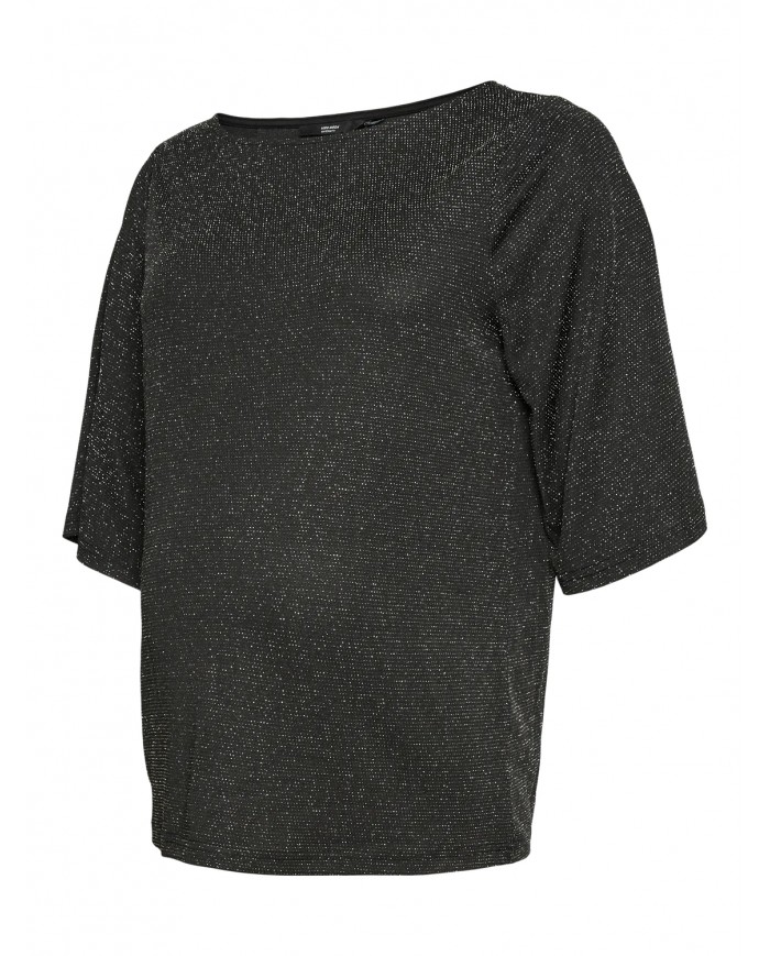 Blouse paillettes Vmmkanva - Black/Silver detail