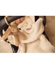 Nid d'Ange groupe 0+ 3/5 points Check Knit - Oatmeal