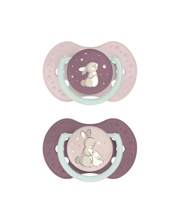 Sucette Dynamique 6-18 mois Nuit & Jour Girl