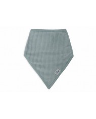 Bavoir Bandana Velvet Rib - Sea Green/Ivory - 2 Unités