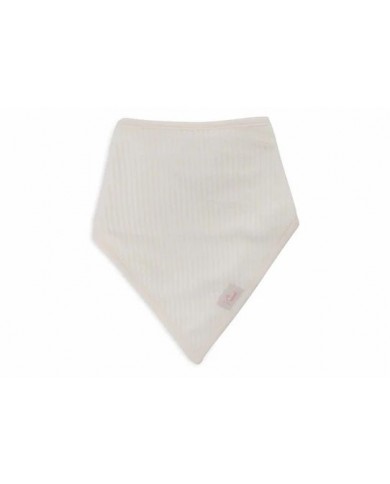 Bavoir Bandana Velvet Rib - Wild Rose/Ivory - 2 Unités