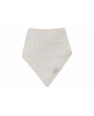 Bavoir Bandana Velvet Rib - Wild Rose/Ivory - 2 Unités