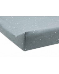 Housse matelas à Langer Jersey 50x70cm Twinkling - Sea Green