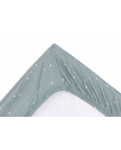 Housse matelas à Langer Jersey 50x70cm Twinkling - Sea Green