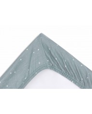 Housse matelas à Langer Jersey 50x70cm Twinkling - Sea Green