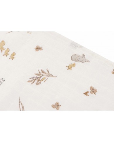 Tétra Gaze de Coton 70x70cm - Riverside - 3 Unités