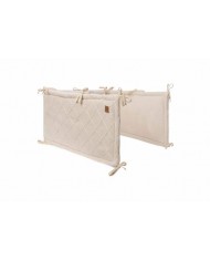 Tour de Lit / Parc 180x30cm Check Knit - Oatmeal