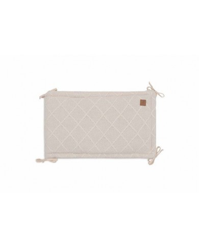 Tour de Lit / Parc 180x30cm Check Knit - Oatmeal