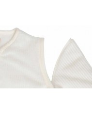 Gigoteuse avec Manches Amovibles Ronde 70cm Rib - Ivory