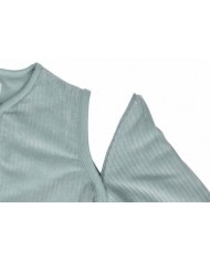 Gigoteuse avec Manches Amovibles Ronde 70cm Rib - Sea Green