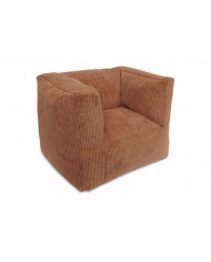 Fauteuil Pouf Enfant Corduroy - Caramel