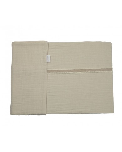 Housse de couette lit 100x140 cm Creme