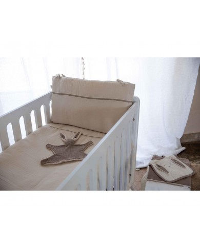 Housse de couette lit 100x140 cm Creme
