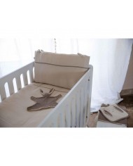 Housse de couette lit 100x140 cm Creme