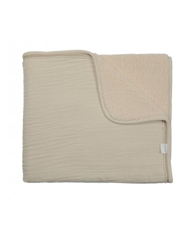 couverture berceau  creme/ceme 75x100cm couverture berceau  creme/ceme 75x100cm