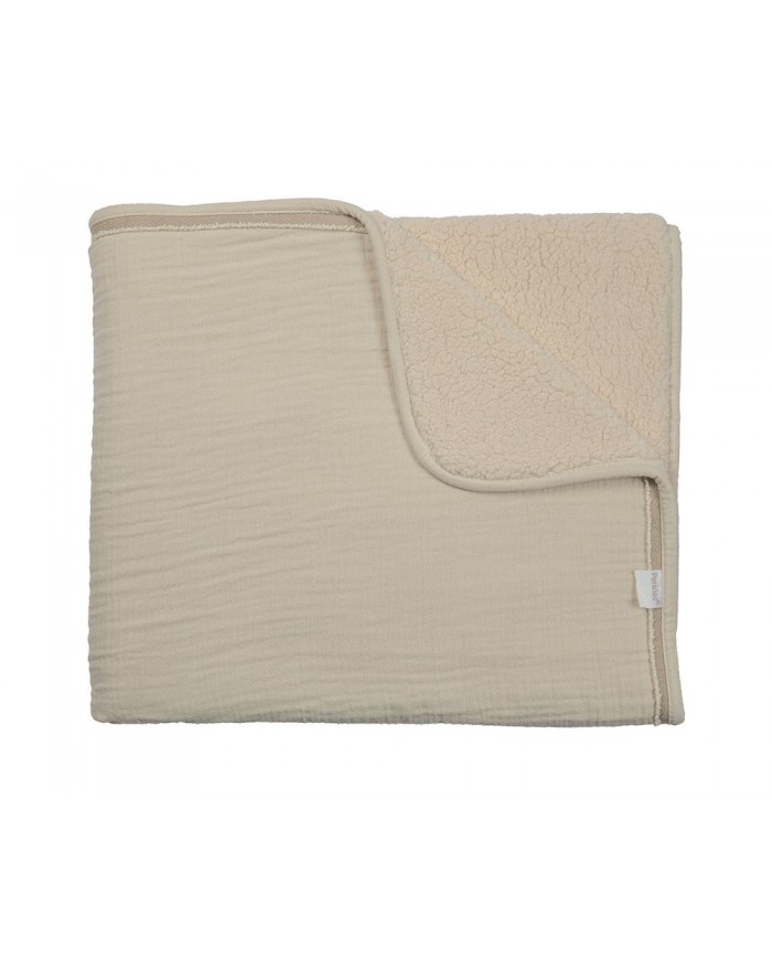 couverture berceau  creme/ceme 75x100cm