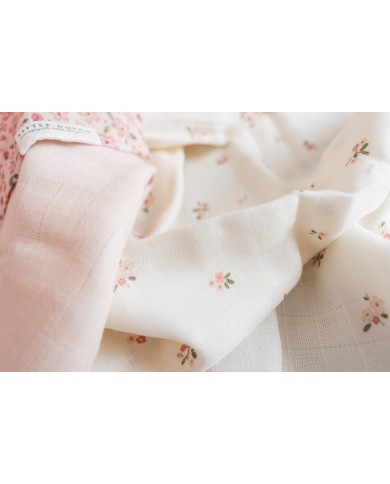 Tétras mousseline 70 x 70 Fairy Blossom & Blossom