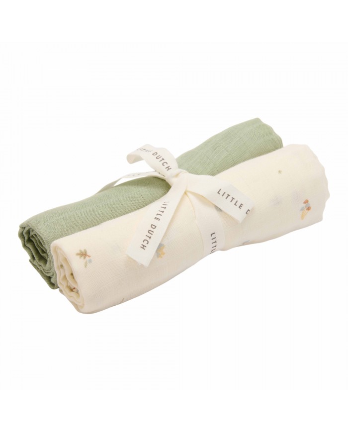 Tétras mousseline 70 x 70 Forest Treasures & Sage