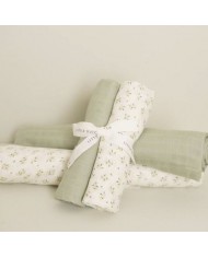 Tétras mousseline 70 x 70 Forest Treasures & Sage