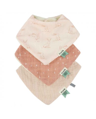 Lot de 3 bandanas - Rosy rabbit