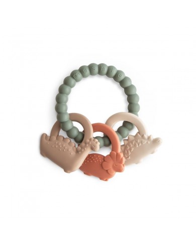 Anneau de dentition en silicone - Dino Anneau de dentition en silicone - Dino