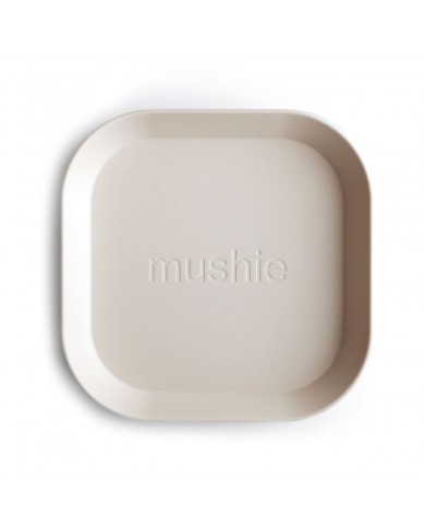 Lot de 2 assiettes square - Ivory Lot de 2 assiettes square - Ivory