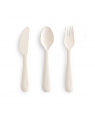 Fourchette & cuillère inox - Blossom