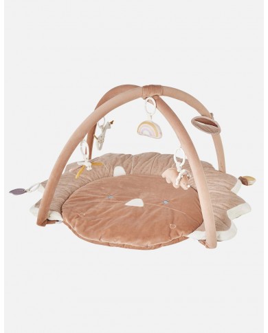 Tapis d'éveil Popsie en Veloudoux, rose poudré