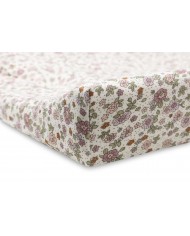 Housse matelas à Langer Jersey 50x70cm - Retro Flowers