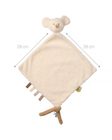 Grand Doudou Souris Teddy écru
