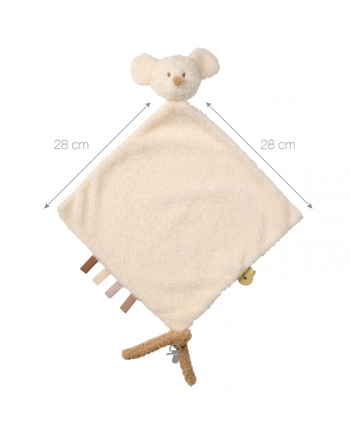 Grand Doudou Souris Teddy écru