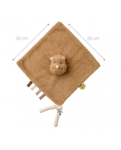 Doudou Rhinoceros Teddy caramel