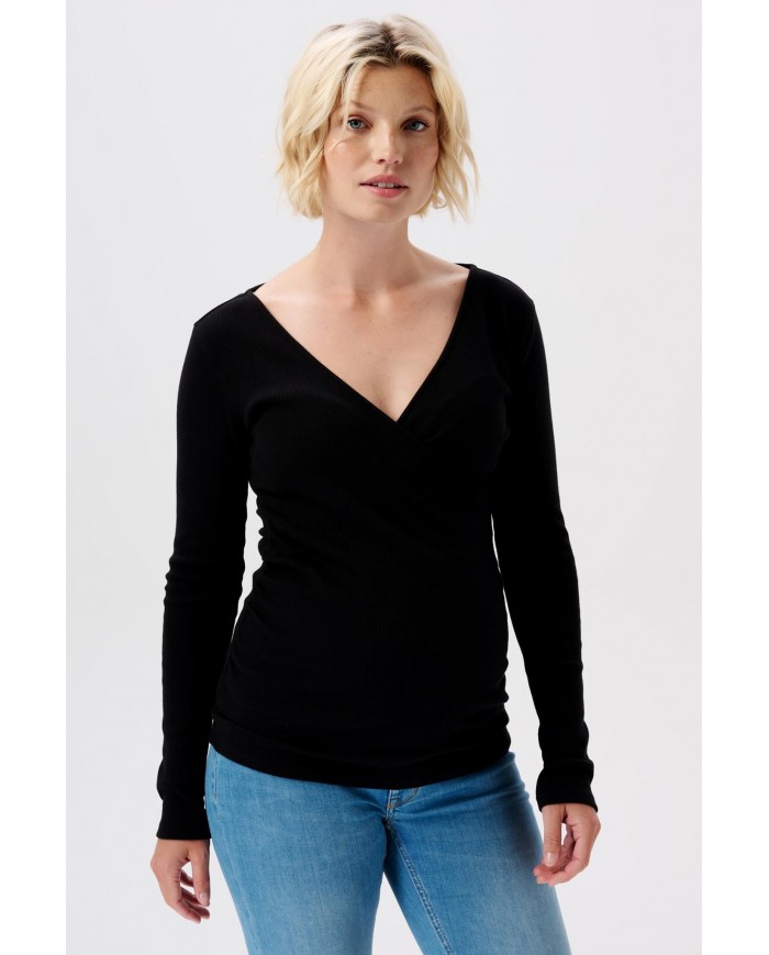 T-shirt d'allaitement Sara - Black