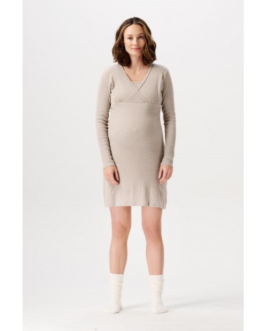 Nuisette d'allaitement Alisa - Taupe Melange Nuisette d'allaitement Alisa - Taupe Melange