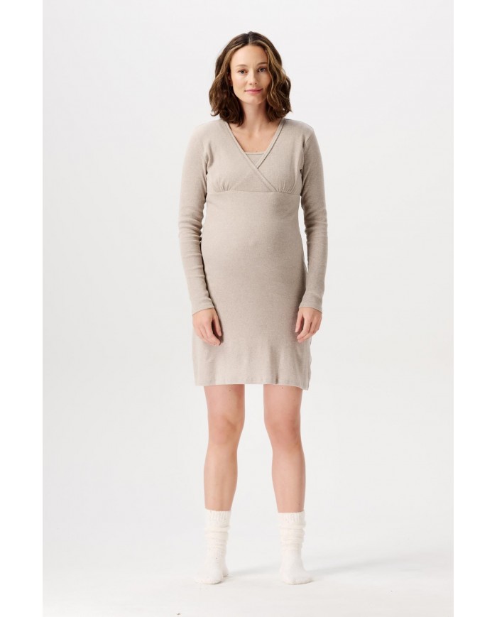 Nuisette d'allaitement Alisa - Taupe Melange Nuisette d'allaitement Alisa - Taupe Melange