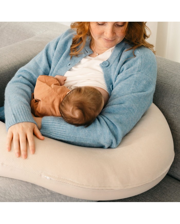 Grand coussin d'allaitement buddy - Corduroy sand Grand coussin d'allaitement buddy - Corduroy sand