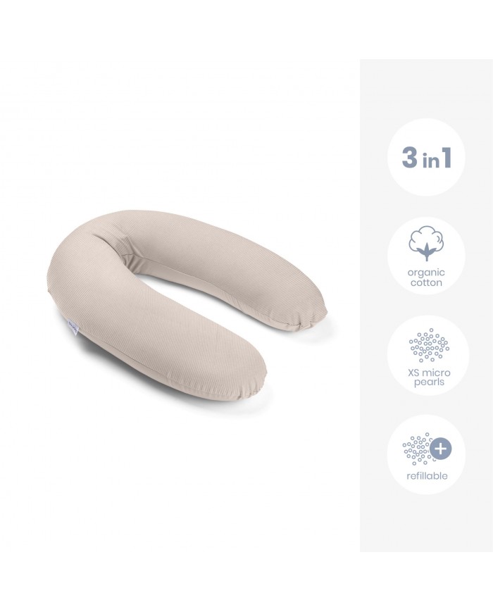 Grand coussin d'allaitement buddy - Corduroy sand Grand coussin d'allaitement buddy - Corduroy sand