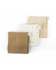 Lot de 3 tétras Lovely 70x70cm - Sweaty cream