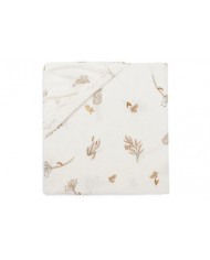 Drap housse 60x120 cm Soft fitted sheet - Daisy white