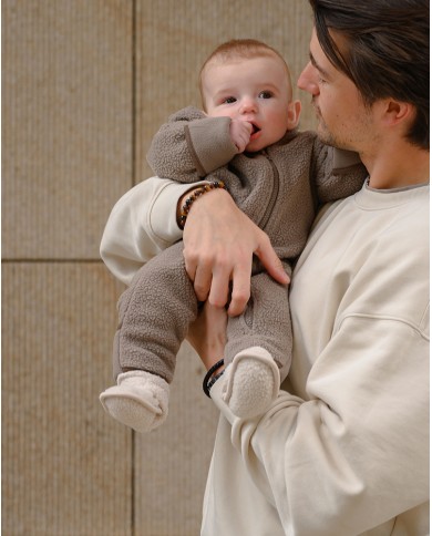 Chaussons slippers Teddy Fleece - Birch - 12-18 mois