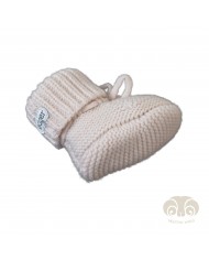 Chaussons bébé en laine Mérinos - Birch - 0-6 mois