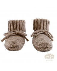 Chaussons bébé en laine Mérinos - Birch - 0-6 mois