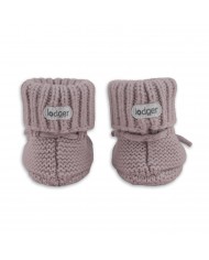 Chaussons bébé en laine Mérinos - Rose - 0-6 mois
