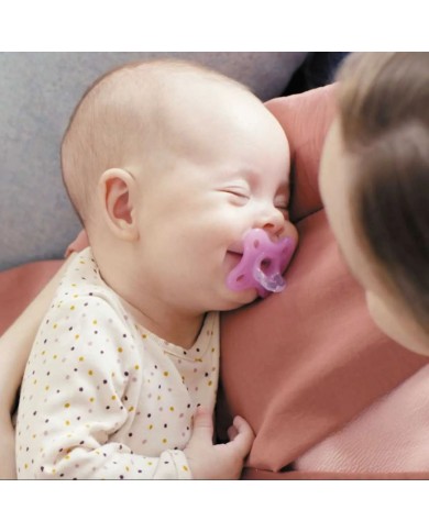 Sucettes Comfort silicone - 0-3mois - Cherry blossom/Lavender Sucettes Comfort silicone - 0-3mois - Cherry blossom/Lavender